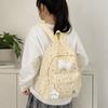Bowknot Polka Dot Backpack Lightweight Large Capacity School Bag Cute Students Daypack  College