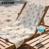 Teddy Bear & Bows Oversized Microfiber Beach Towel Sand Proof Quick Dry, Absorbent for Swimming Pool Travel Camping