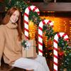 1-10PCS 35 Inch Inflatable Christmas Candy Cane for Christmas Decorations, Outdoor Holiday Decorations Christmas New Year Gifts