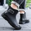 Couple Rain Shoes Men's and Women's Summer Short Tube Water Shoes Waterproof and Non-slip Outdoor Wear-resistant Sea Rain Boots
