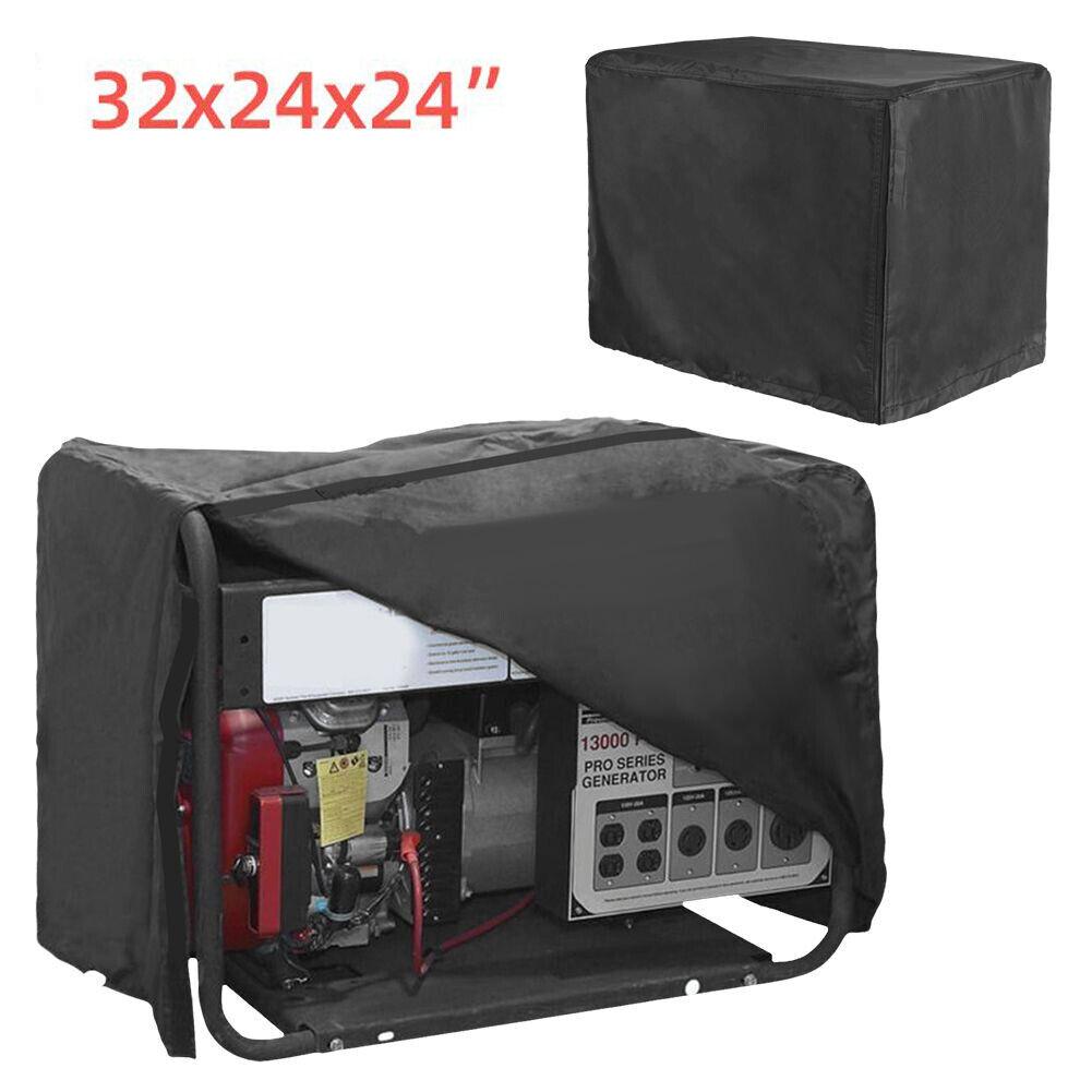 Generator Cover 600D Heavy Duty Thicken Waterproof Windproof Protective Cover Black Oxford Cloth Multifunctional Cover