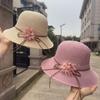 New Sunscreen Sun Caps Big Flower Casual Bucket Hat Sun Cap Outdoor