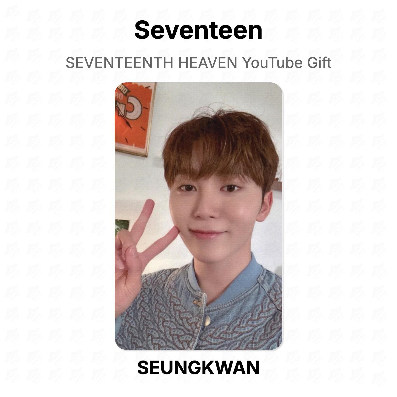 Seventeen SEVENTEENTH HEAVEN YouTube Gift Official Photocard SEUNGKWAN