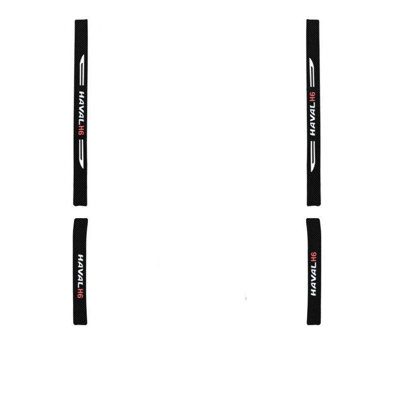 For Haval H6 2021 2022 2023 Car Door Sill Pedal Board Cover Trim Carbon Fiber Rear Bumper Trunk Sticker Auto Accessories