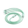 3 In 1 USB Fast Charging Cable 120w Type C Micro IOS Multi Charger Cable for Smart Phone 1.2m