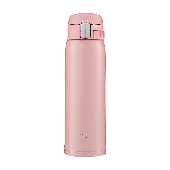 Zojirushi Water Bottle Stainless Steel Mug 480ml One-Touch Type Heat/Cold Lightweight Compact Pink SM-SF48-PA