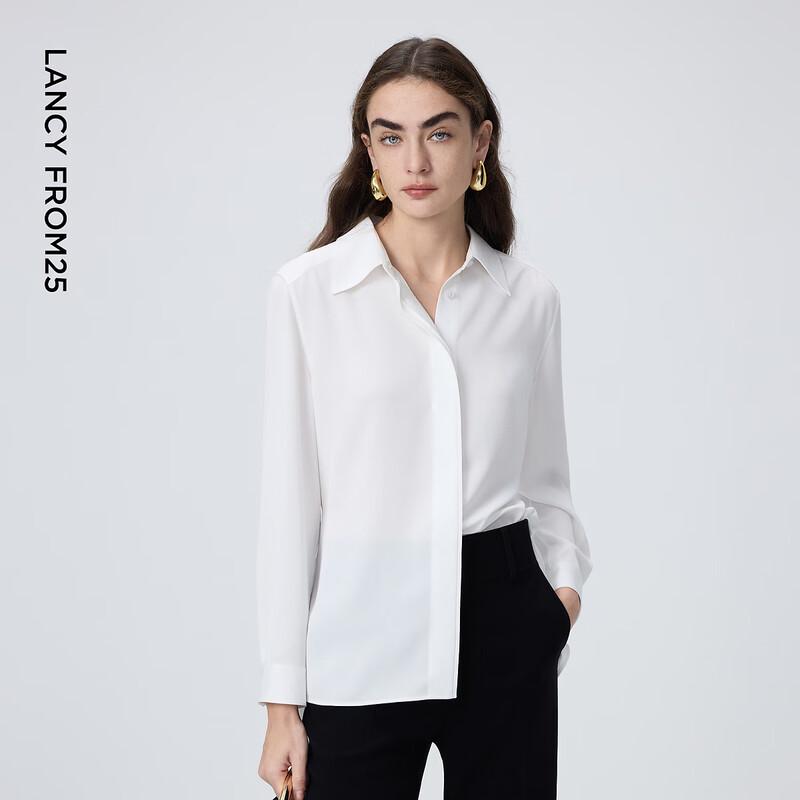 Lancy Pleated White Commuter Blouse