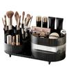 A74E-Large Capacity Makeup Storage Box, Desktop Can Be Rotated Cosmetics Dresser Eyeshadow& Lipstick Compartment Shelf