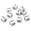 20 PCS 16mm Fraction Dice White Fraction Symbols Dices Mathematical Arithmetic Teaching Tool