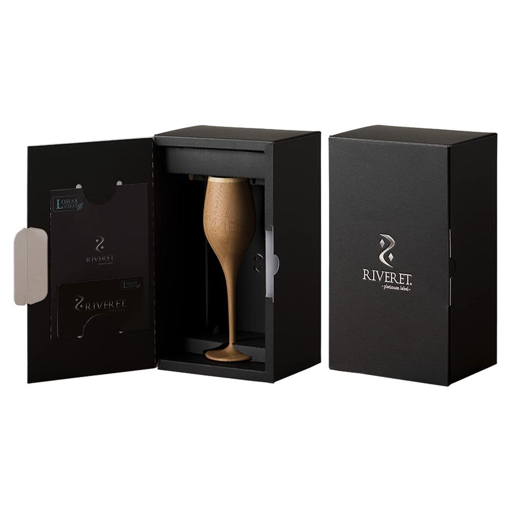 RIVERET Vessel Cocktail Glass, Bourgeon, 110ml, Bamboo, Dishwasher Safe, Brown, RV-110B