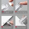 Portable Pusher Stapler With 50 Paper Clip Office Dispenser Reusable Binder Clip Stapler For Book Binding Machine Office Supplie