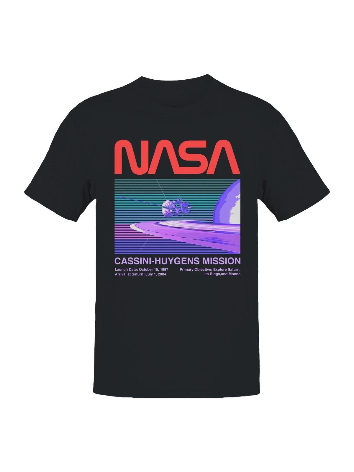 Officially Licensed Nasa Cassini-Huygens Mission to Saturn Men s T-shirt S