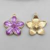 Colorful Pearlescent Cherry Blossom Alloy Keychain, Earrings, Necklace, Bracelet, Pendant Set
