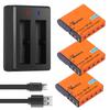 Vemico Charger Kit for Casio with 3 X 1500mAh and LED Charger NP-40 Battery, USB-C,