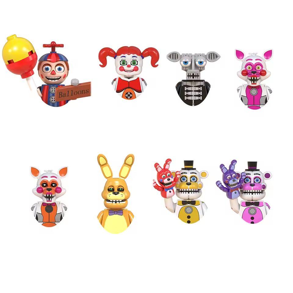 wm831 wm2017 wm2613 wm2634 Horror Serie Volledig Lichaam Bouwstenen Figuren, Eng Mechanisch Dier Karakters Assembleer Speelgoed Set