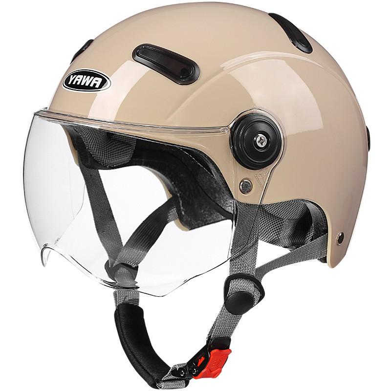 3C Certified ABS Motorcycle Half Helmet Electric Scooter Riders Unisex All Season With Removable Visor