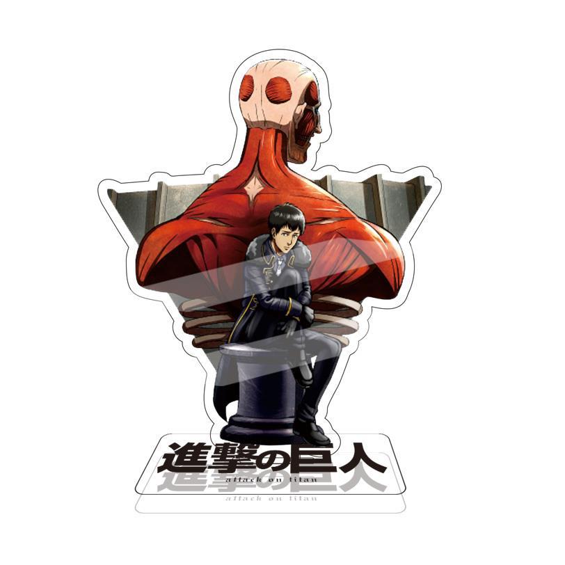 15CM Anime rysunek atak na tytana dwustronny stojak akrylowy płyta modelu Shingeki no Kyojin dekoracja biurka znak stojący