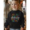 European sizes Kids Round Neck Sweatshirt Creative Graphic Print Cozy Pullover for Casual Outfit Holiday Gift Comfortable Outdoor Sports Top