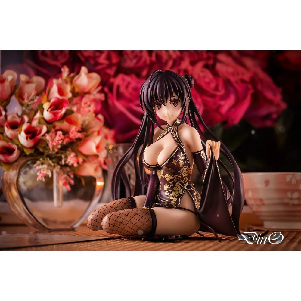 13CM Anime Comic Aun Winter Moon Jasmine Figure Sexy Cheongsam Animation Model Toys Gifts Collection Decoration Ornaments PVC