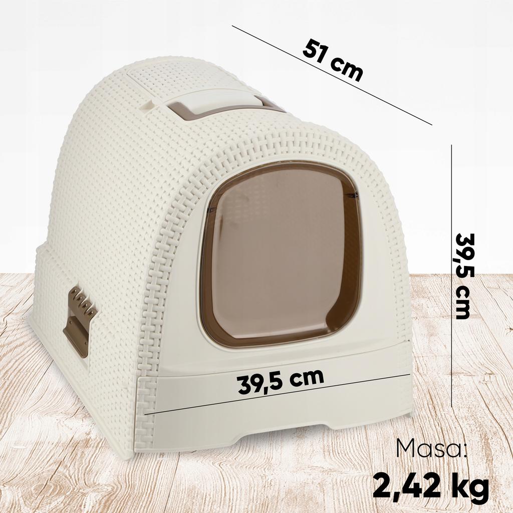 CURVER Cat Litter Box with Filter Toilet + Scoop