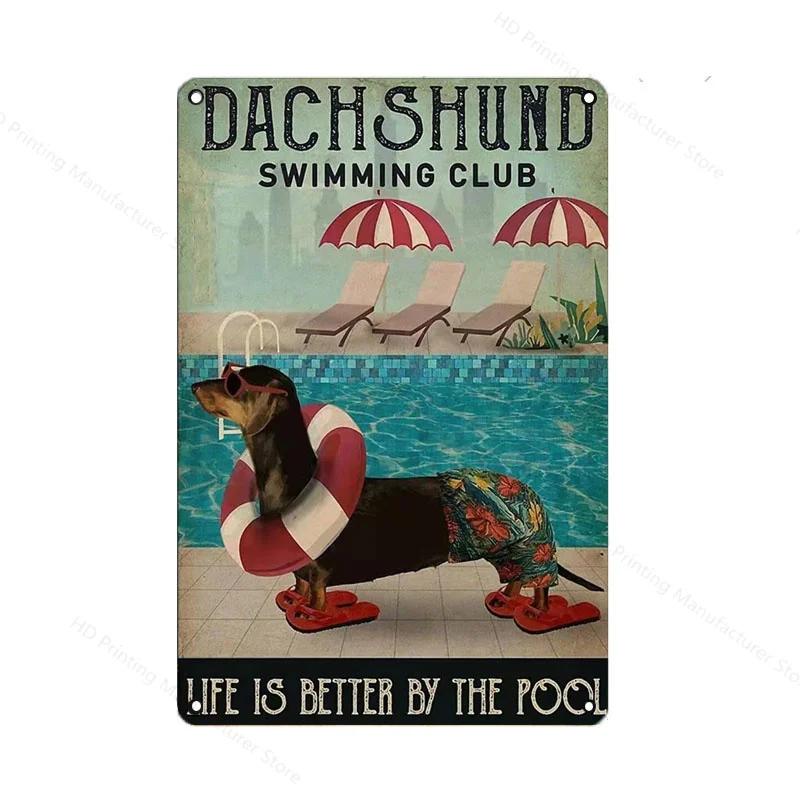 Schwarze Katze Frauen Metallschild Vintage 30 *20cm Blechschild Kaffee Yoga Schlafzimmer Club Dekoration Zuhause Vintage Kunstplatte Wandposter
