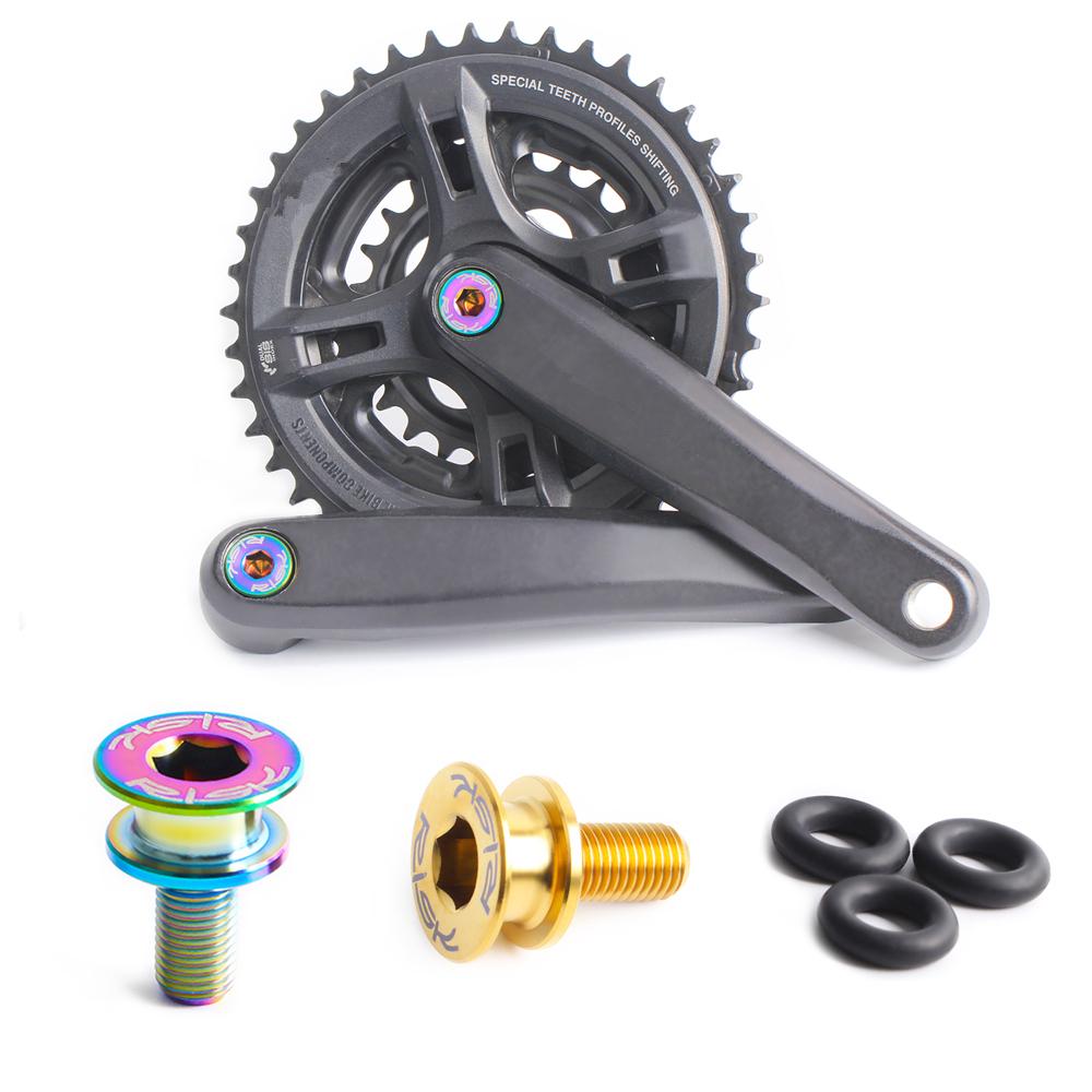 Tretlagerschraube Titanlegierung Vierkant M8x15mm Wasserdicht Kompletter Satz für Mountainbikes Leicht Langlebig woohoo