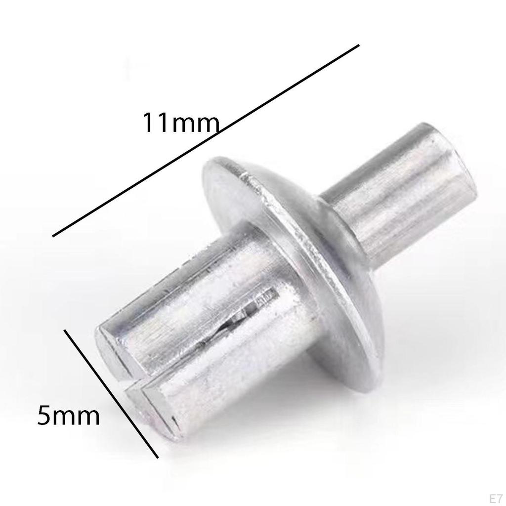50 Pieces Expansion Nails Screws Hammer Drive Head Piercing Rivets Cabinet Fixing for