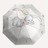 Dumbo Theme Automatic Compact Folding Cute Umbrella - Portable and Durable, 8-Bone Iron Umbrella for All Weather0707078