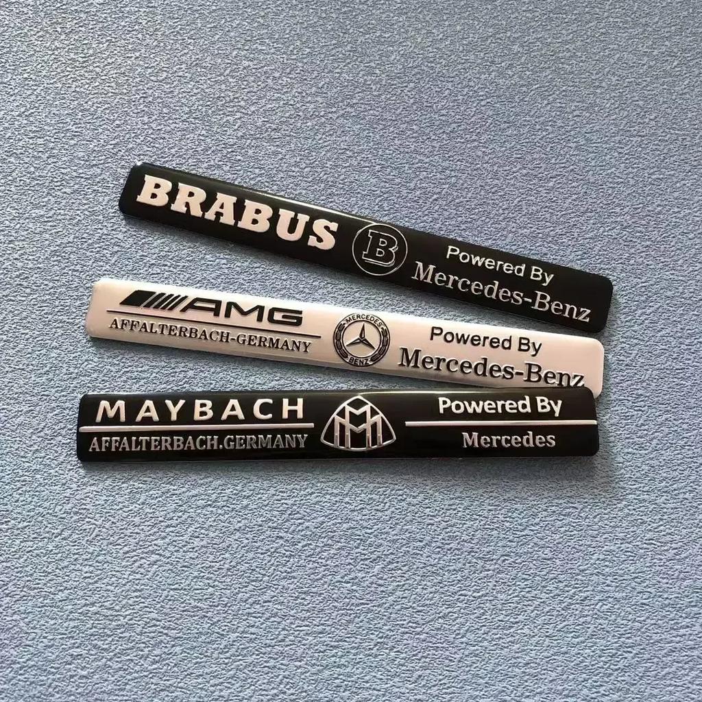 1PCS Aluminum Car Body Badge Sticker Accessories For Mercedes Benz AMG Brabus Maybach W212 W204 W211W168 W213 W205 W210 W124