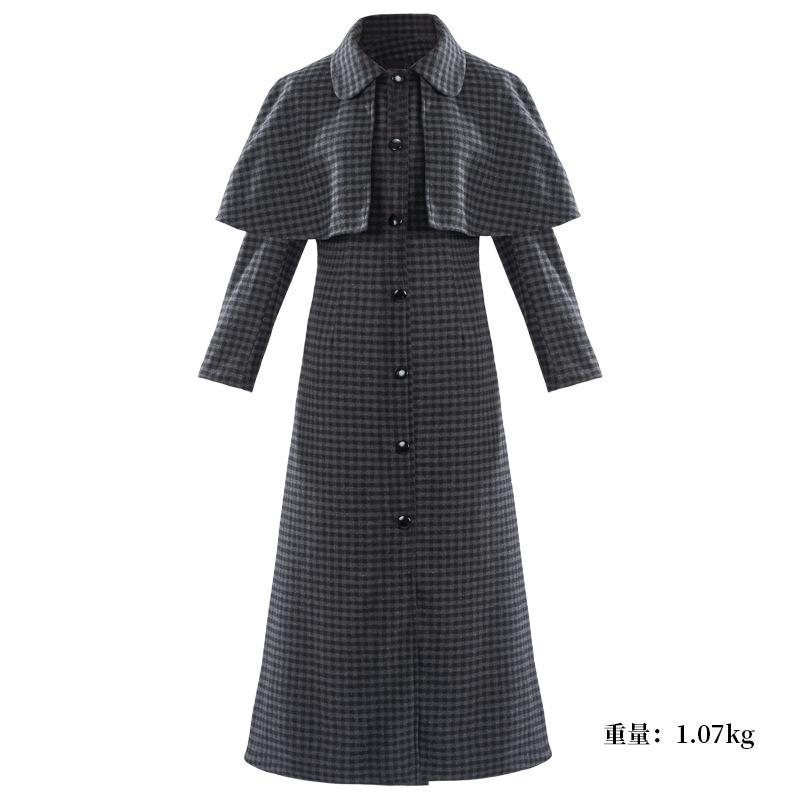 Wednesday second season cos costume, playing the American drama Adams family female lead woolen coat coat S
