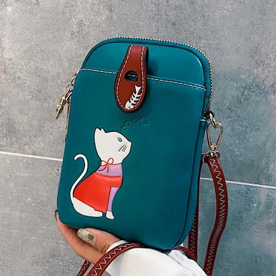 Süße Umhängetasche mit Katzenmotiv für Mädchen, Handytasche, Damen, Luxus-Designertasche, Wintertrend 2024, Schultertasche