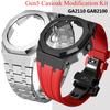Kit de Modificação GEN4 Gen5 GA2100 Moldura de Metal para G Shock Casioak Modificação 4ª Geração Pulseira e Caixa de Relógio de Borracha e Aço GA-B2100 2110
