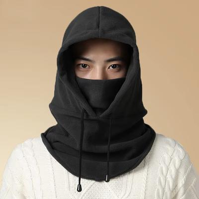 Warme Fleece Sturmhaube für Männer Frauen Winter Gesichtsmaske Nackenwärmer Kapuzenmütze Winddicht Thermisch Kopfbedeckung Mützen Bandana