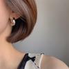 Retro Hollow Oval Hoop Earrings for Women: Fashionable, Personalized, Versatile, New Style Ear Studs, Creative Jewelry