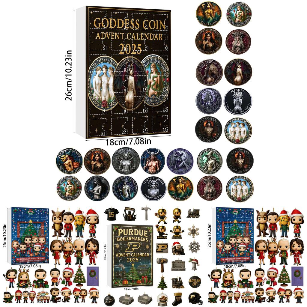 Vánoční adventní kalendář Stray Kids s 24 akrylovými ozdobami pro sváteční obdarování