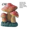 Statue Mini Resin Mushroom Figurine, Miniature Fairy Wild Garden Accessories, Little Ornament Fake for Micro Landscape Plant Pots Bonsai Decor