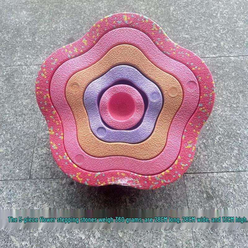 „Trittsteine für Kinder: Sensorisches Gleichgewicht und frühpädagogische Regenbogenpfade"