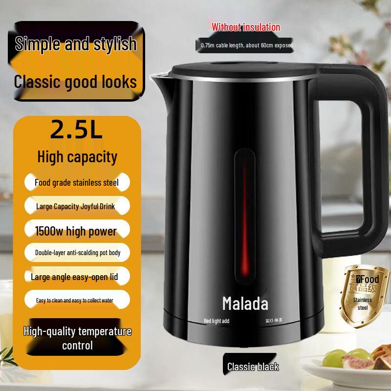Wanlida Smart Electric Kettle - Keep Warm, Durable, Auto Power-Off, Large Capacity, Temperature Controlled Boiler.
