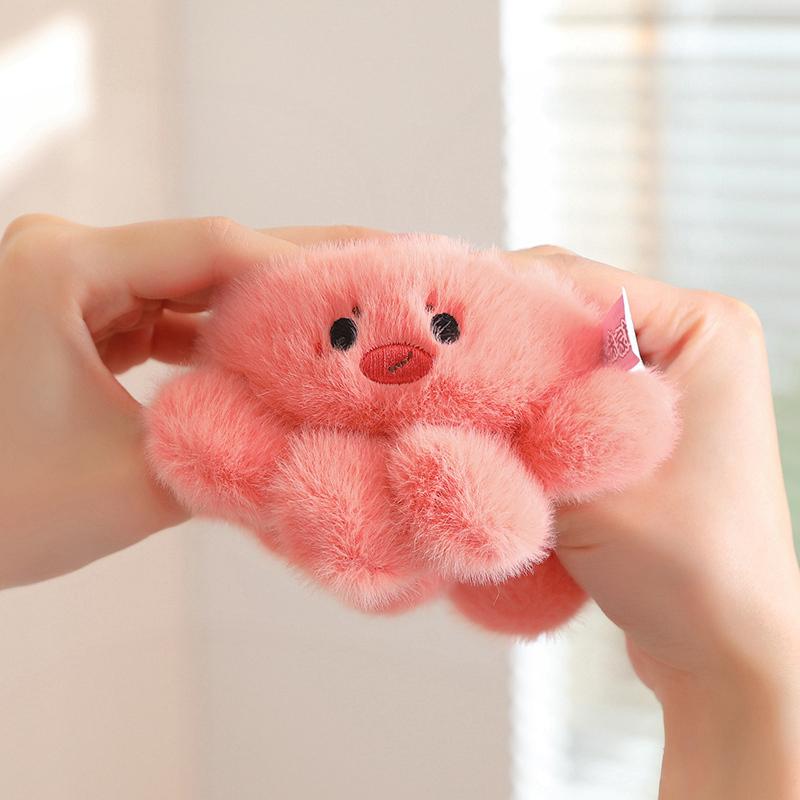 10CM Cute Octopus Plush Pendant Toys Soft Stuffed Sea Animal Doll Kawaii Octopus Keychain Bag Decoration Small Holiday Gifts