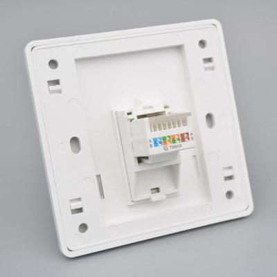 Type 86 Single Port Network Socket Panel - Cat 5 Computer Module