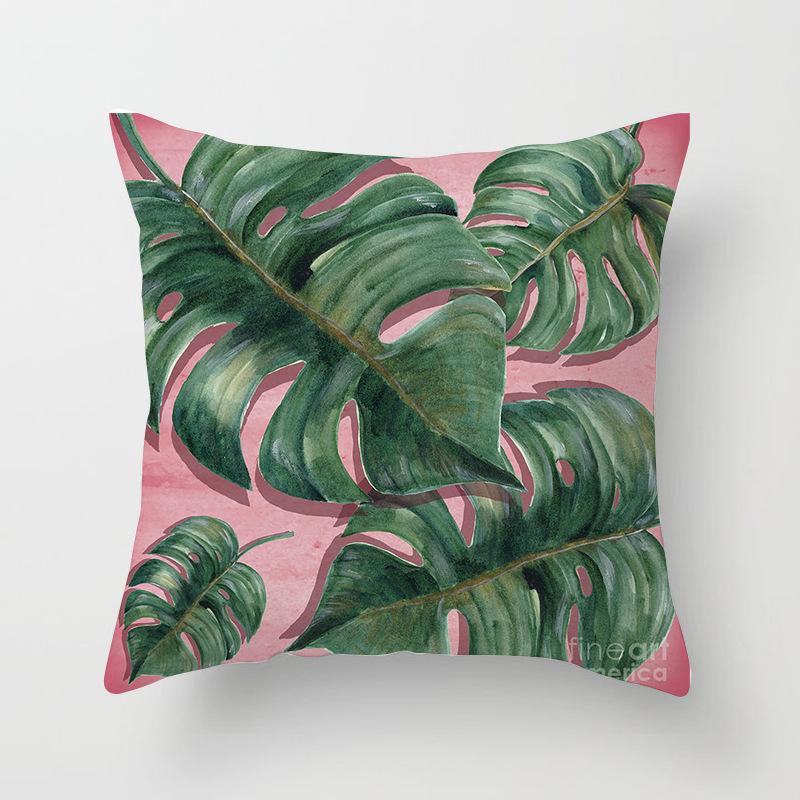 Home Decor Exotic Tropical Prints Pillow Covers for Home Pattern Cushion Cover Suitable for Sofa Bedroom Car Pillow Cover