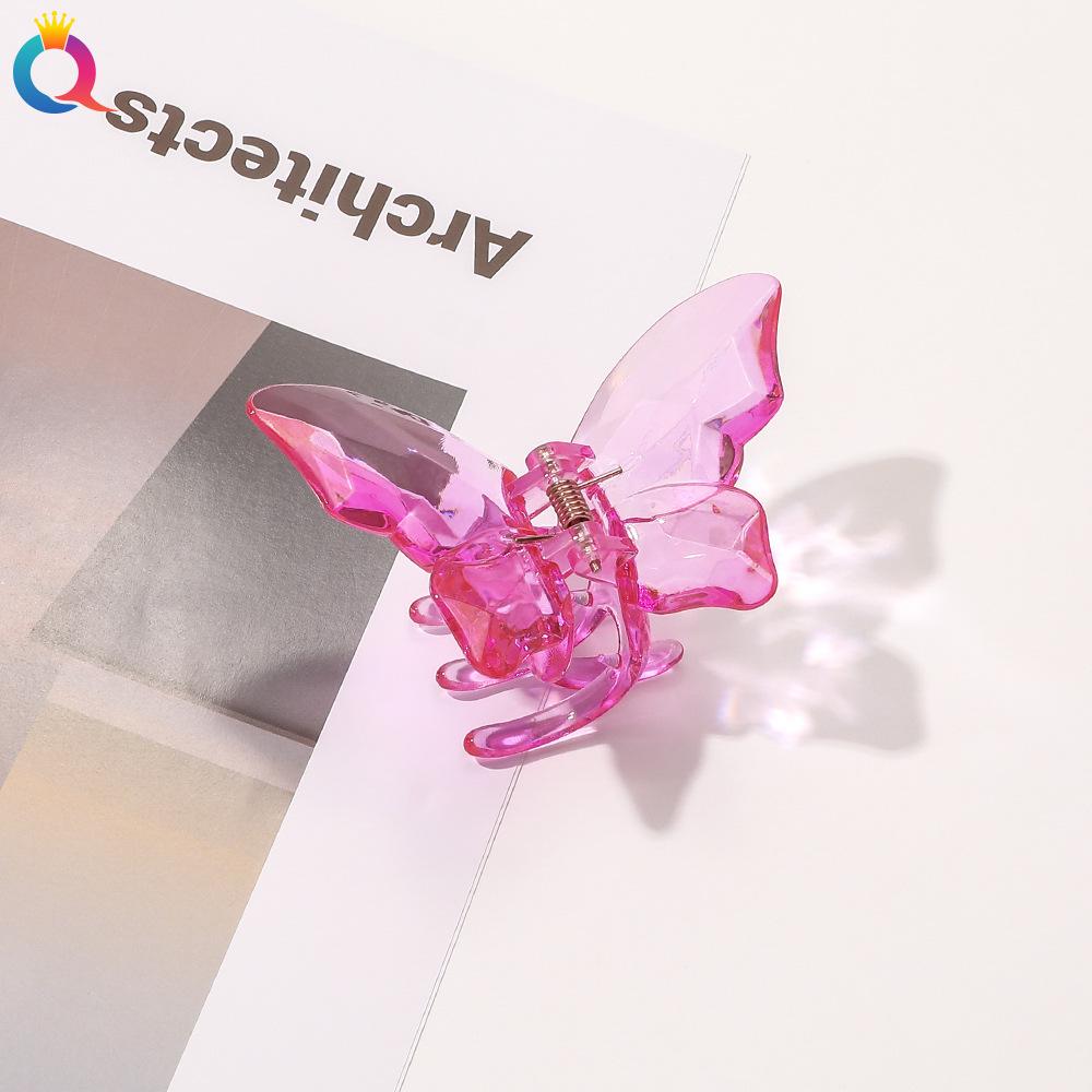 8 Style Transparent Mini Hair Pins Claw Crab Girls Women Barrette Acrylic Butterfly Hair Clips Korean Hair Accessories