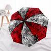1pc Creative Design Resident Evil Cartoon Umbrella, Portable 3-Fold Compact Umbrella, Suitable for Camping, Hiking and Travel, Ideal Easter Birthday G