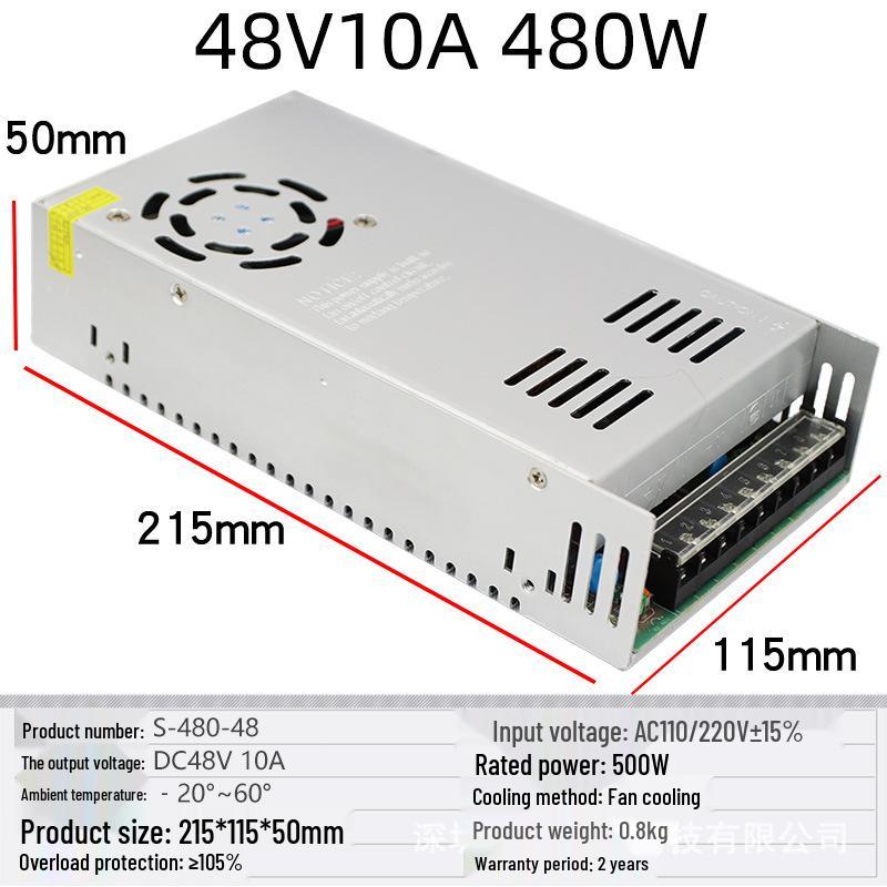 Multi-Voltage DC Switching Power Supply (220V To 5V-60V) for LED Strip Lights, Available In 360W, 400W, 500W Capacities.