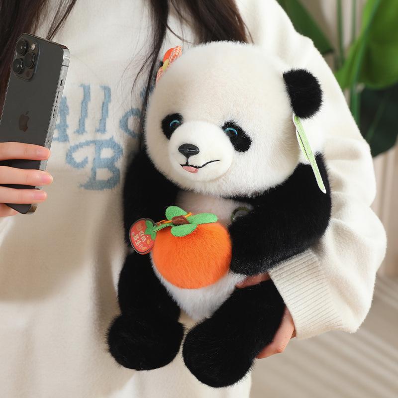 Flower Panda Doll Backpack Little Panda Plush Toy Sichuan Travel Souvenir Doll Girls Gift