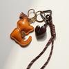 Bag Charm Fashion PU Leather Cat Cute Animal  Women Bag Charm Hanging Pendant Decoration Gifts