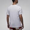 Jordan T Shirts Men's White Crew Neck Moderate Straight Fit FN3714-100