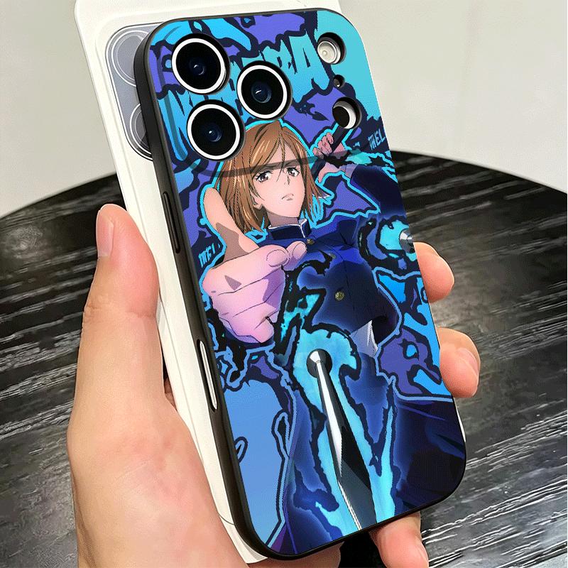 Anime Kugisaki Nobara JUJUSU Soft Phone Case for iPhone 16 16E 17 Air 15 Pro Max 14 Plus 13 Mini 11 12 7 Black Cover Back Shell