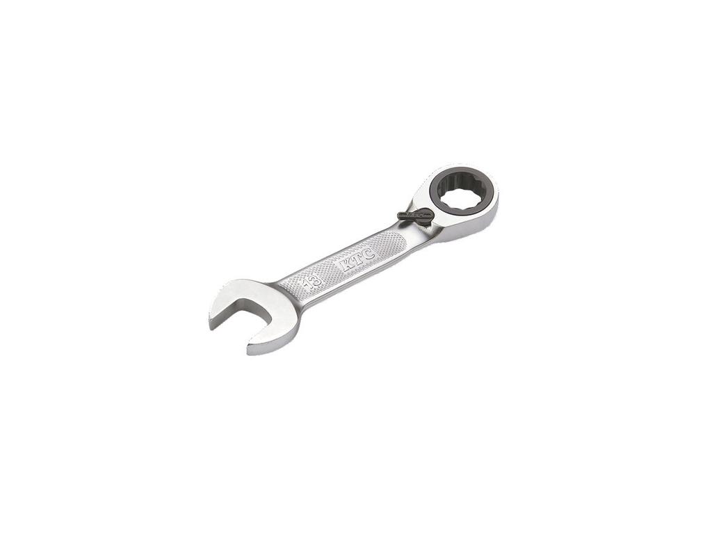 Kyoto Machinery Tools Short Ratchet Combination Wrench and Loosening Switching 12mm MSR2SA12 (KTC) (Tightening Type)