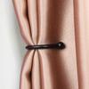 2PCS/Set Black Retro Iron Curtain Holdback Wall Hanger Mounted Metal Hooks U Shaped Curtain Loop Holder Wall Tie Back With Screw
